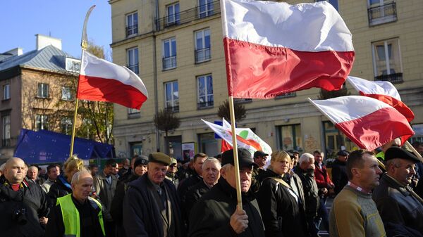 Акция протеста фермеров и садоводов Польши прошла в Варшаве