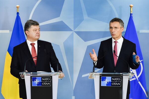 Президент Украины П.Порошенко встретился с руководством НАТО в Брюссе