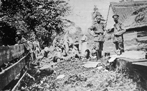 Солдаты первой мировой войны на отдыхе