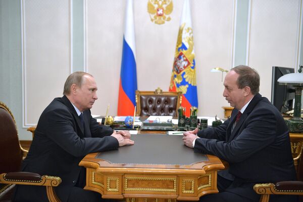 Президент РФ В.Путин встретился с временно исполняющим обязанности губернатора ЕАО А.Левинталем