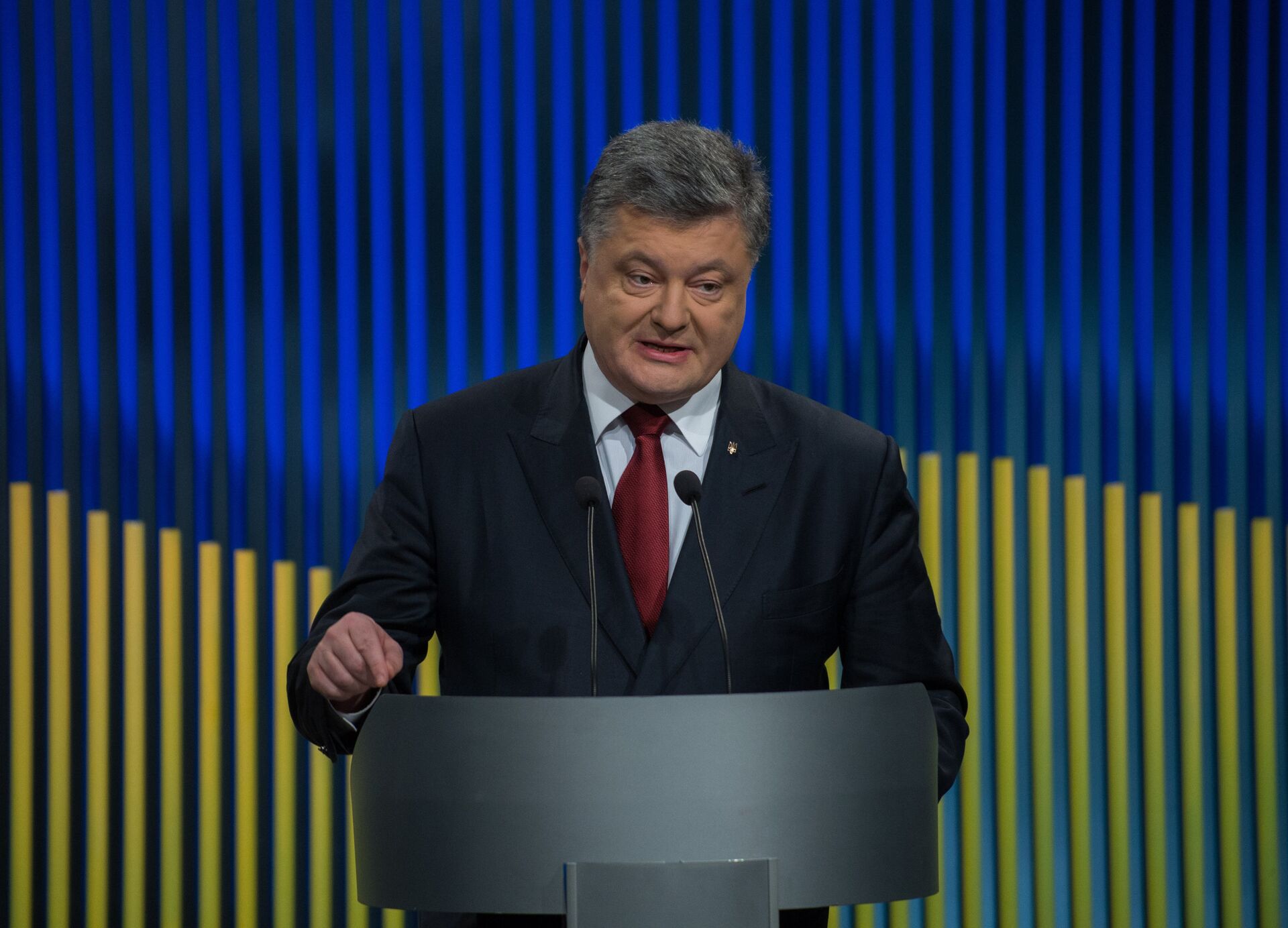 Президент Украины П. Порошенко провел первую пресс-конференцию в 2016 году - РИА Новости, 1920, 22.01.2016