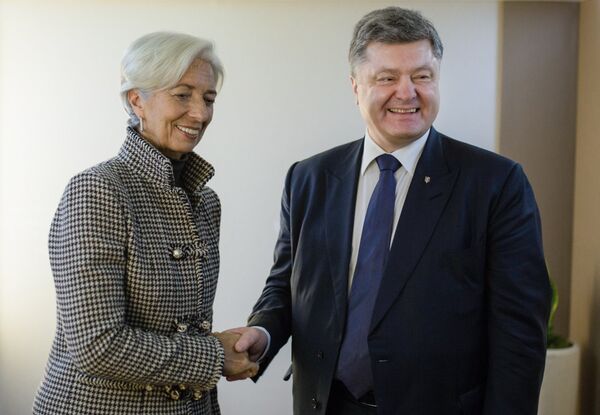 Президент Украины Петр Порошенко на ВЭФ в Давосе