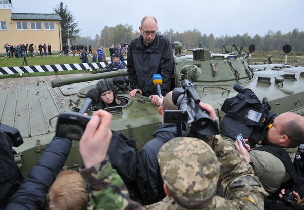 Премьер-министр Украины Арсений Яценюк посетил Львовскую область