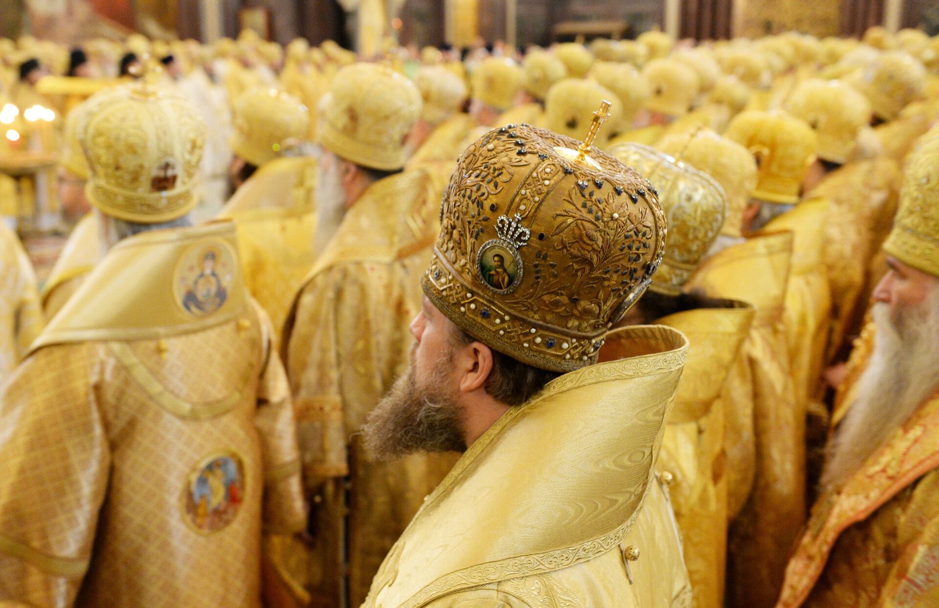 Патриарх Кирилл совершил литургию в день своей интронизации - РИА Новости, 1920, 01.02.2016