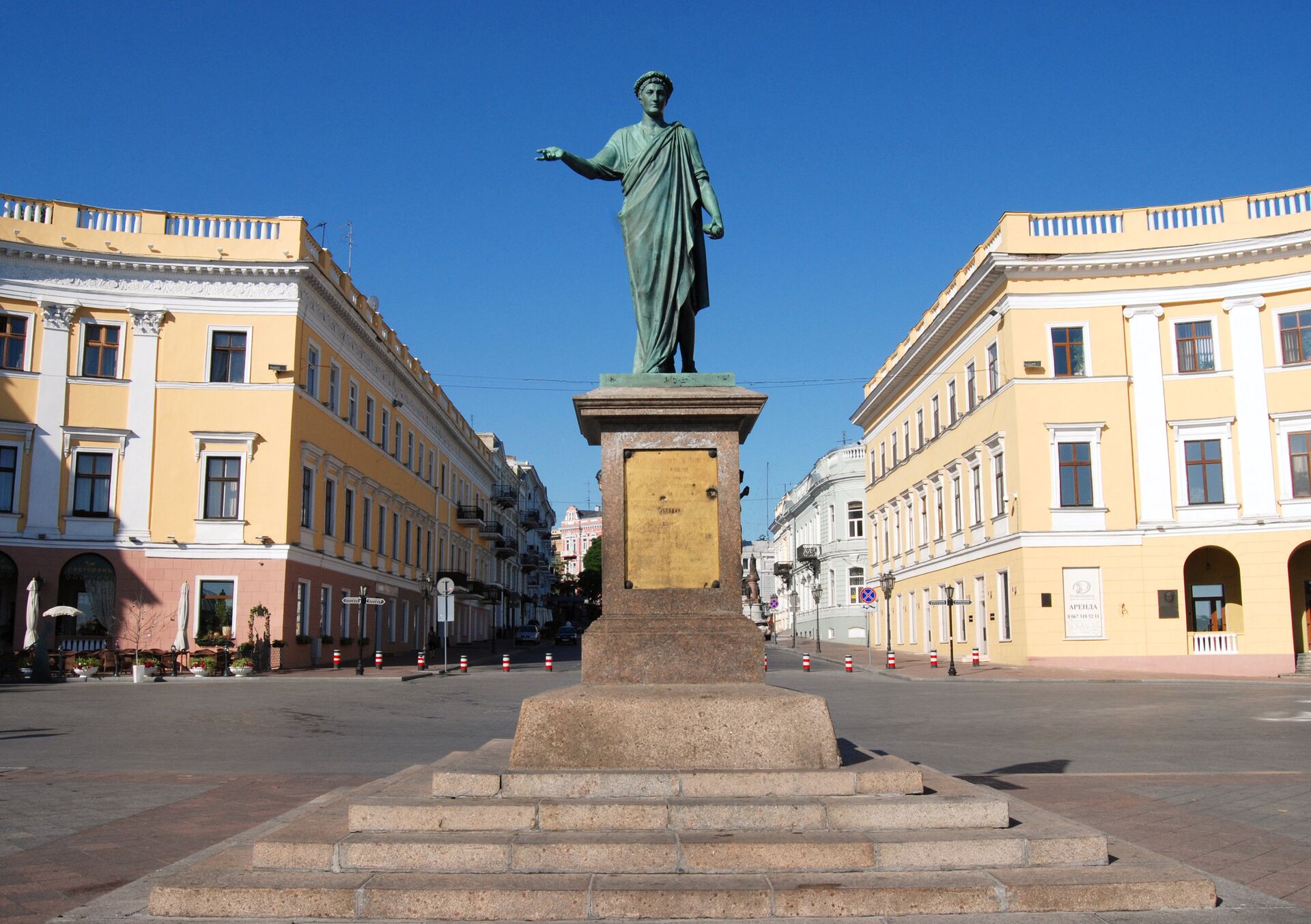 Памятник Дюку де Ришелье в Одессе - РИА Новости, 1920, 15.11.2020