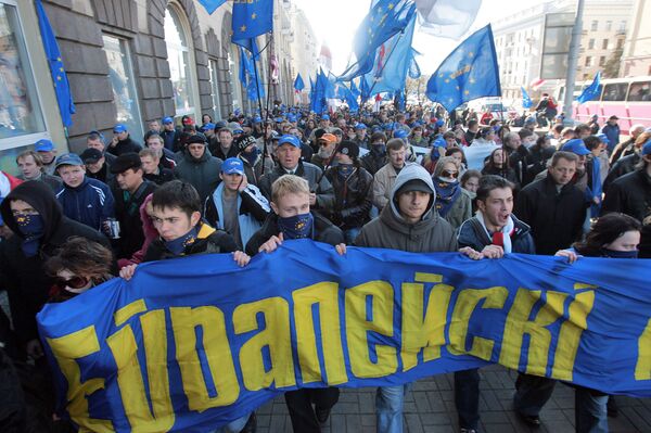 Акция белорусской оппозиции «Европейский марш»