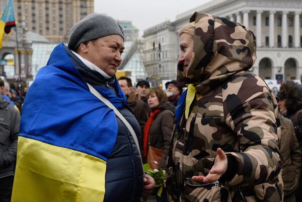 Годовщина оранжевой революции в Киеве