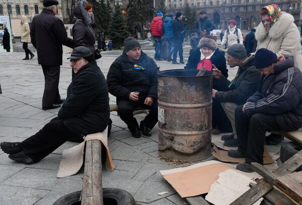 Народное вече радикалов на Майдане Незалежности в Киеве