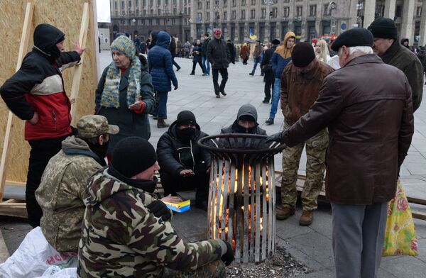 Народное вече радикалов на Майдане Незалежности в Киеве