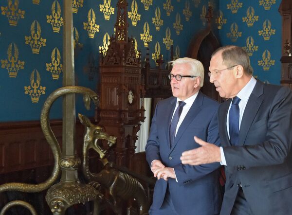 Встреча глав МИД РФ и Германии С. Лаврова и Ф. Штайнмайера Встреча глав МИД РФ и Германии С. Лаврова и Ф. Штайнмайера