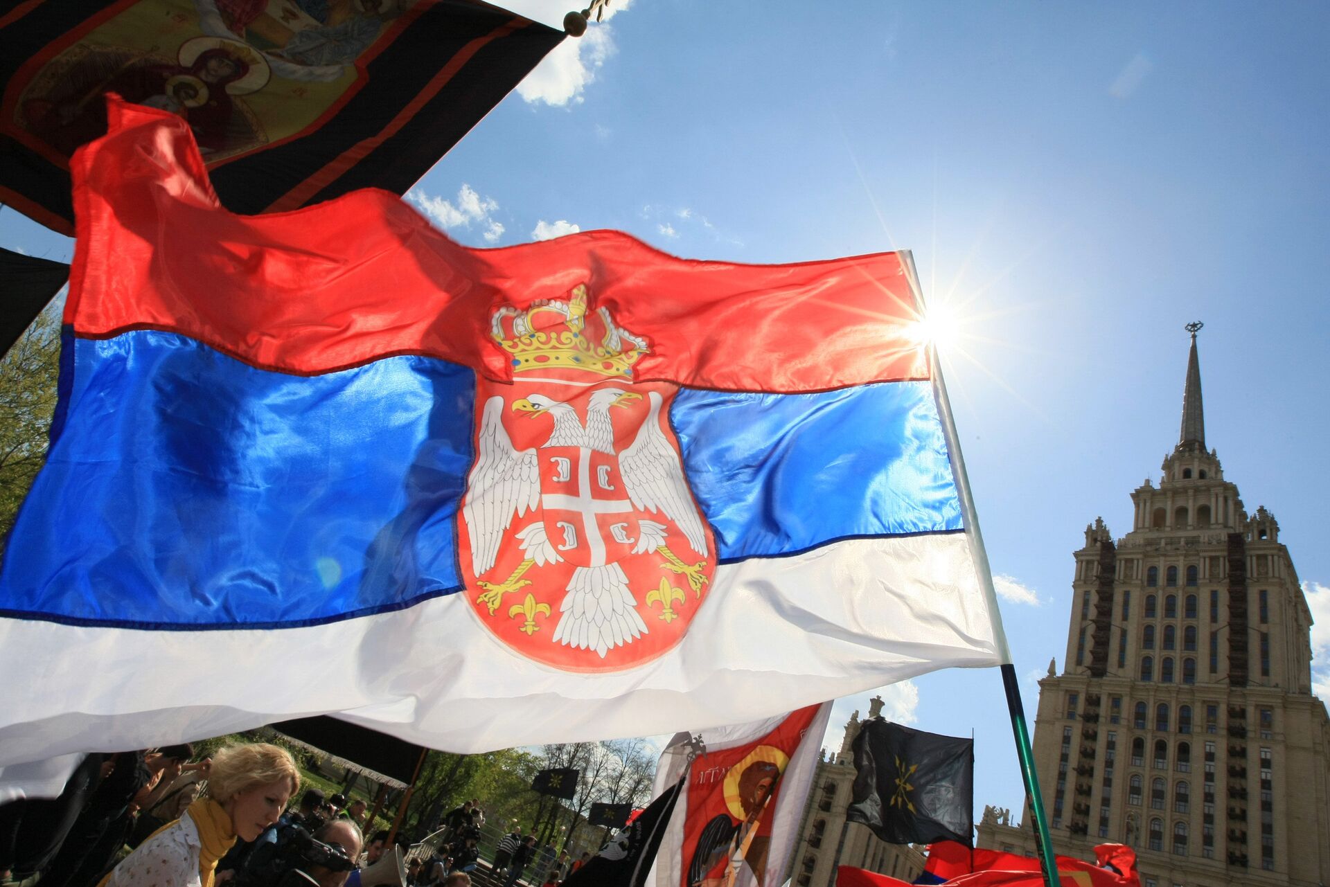 Сербский марш в поддержку территориальной целостности Сербии - РИА Новости, 1920, 26.07.2018