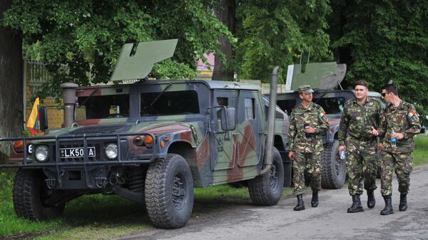 Церемония открытия международных военных учений Репид Трайдент - 2015