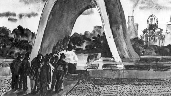 Репродукция картины Памятник жертвам Хиросимы