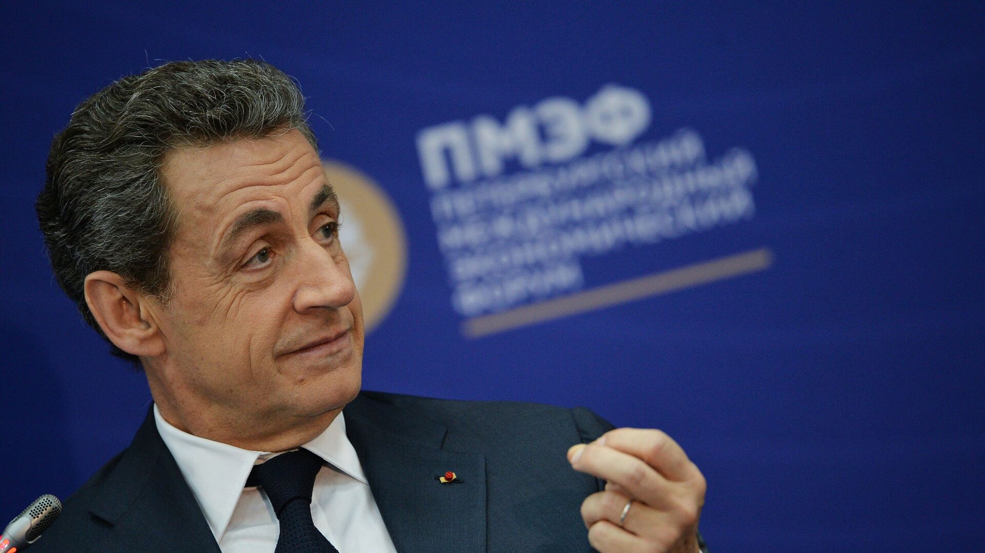 Беседа с экс-президентом Франции Н. Саркози в рамках ПМЭФ - РИА Новости, 1920, 23.10.2022