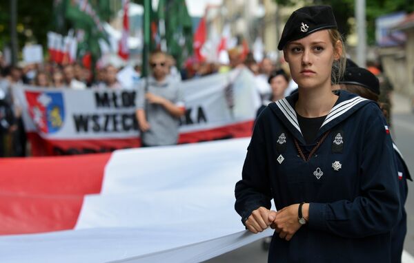 Марш памяти жертв Волынской резни в Польше