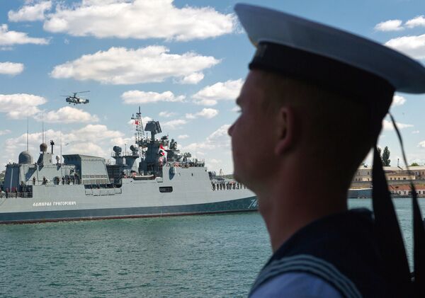 Прибытие нового сторожевого корабля Адмирал Григорович в Севастополь