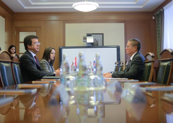 Встреча министра экономического развития РФ А.Улюкаева с министром экономики Турции Н.Зейбекчи