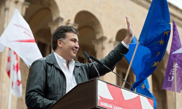 Митинг партии М.Саакашвили Единое нацдвижение в центре Тбилиси Митинг партии М.Саакашвили Единое нацдвижение в центре Тбилиси