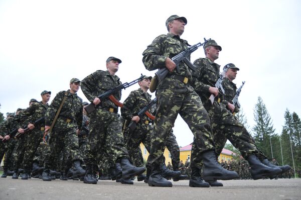 Принятие присяги военнослужащими ВС Украины