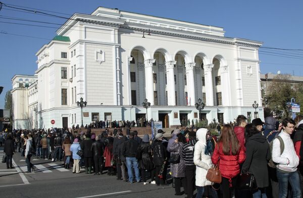Прощание с командиром ополчения ДНР Арсеном Павловым (Моторола) в Донецке Прощание с командиром ополчения ДНР Арсеном Павловым (Моторола) в Донецке