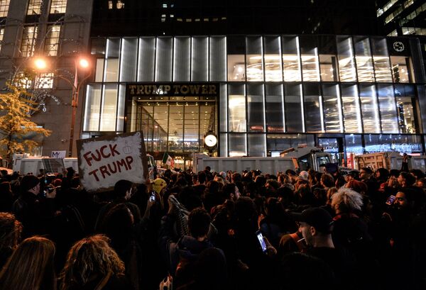 Акция протеста против Д. Трампа в Нью-Йорке Акция протеста против Д. Трампа в Нью-Йорке