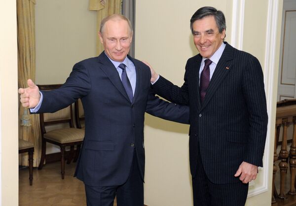 Встреча Владимира Путина с Франсуа Шарлем Арманом Фийоном