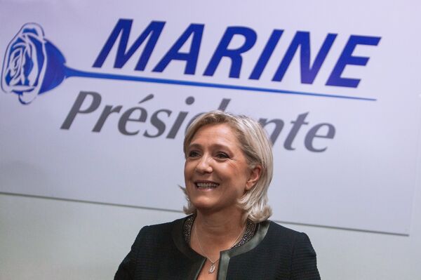 Открытие предвыборного штаба Марин Ле Пен в Париже Открытие предвыборного штаба Марин Ле Пен в Париже