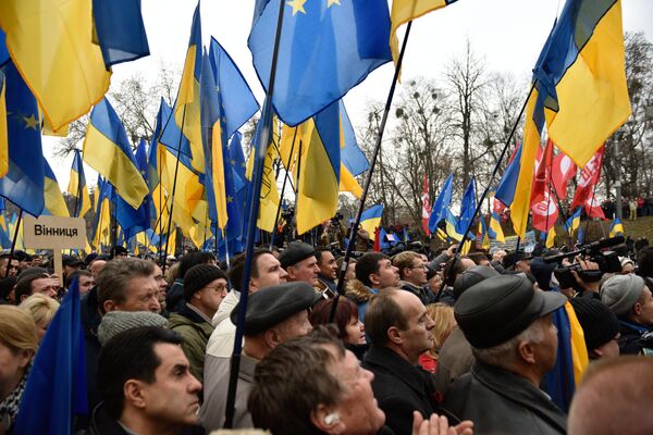 Акция протеста Открытая Рада в Киеве