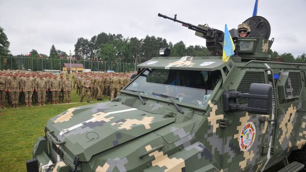 Международные военные учения Rapid trident-2016 во Львовской области