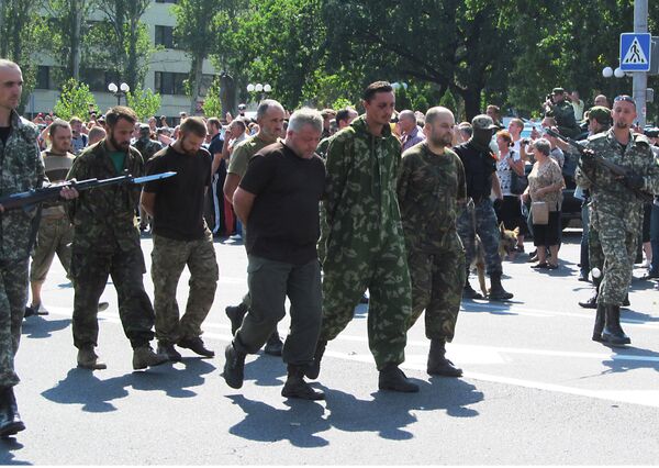 Акция в День независимости Украины в Донецке Акция в День независимости Украины в Донецке