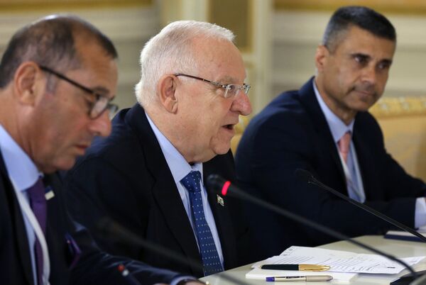 Премьер-министр РФ Д. Медведев встретился с президентом Израиля Р. Ривлином.