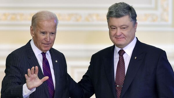 Встреча президента Украины Петра Порошенко с вице-президентом США Джо Байденом в Киеве