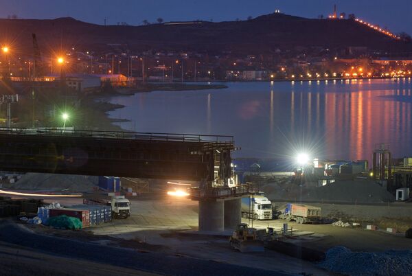 Строительство моста через Керченский пролив в Крыму Строительство моста через Керченский пролив в Крыму
