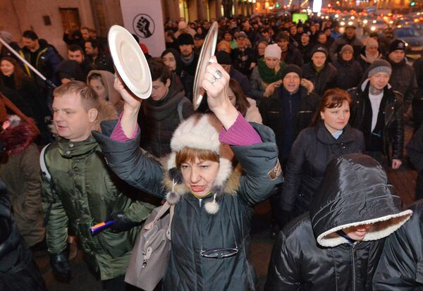 Акция против декрета о тунеядцах в Минске