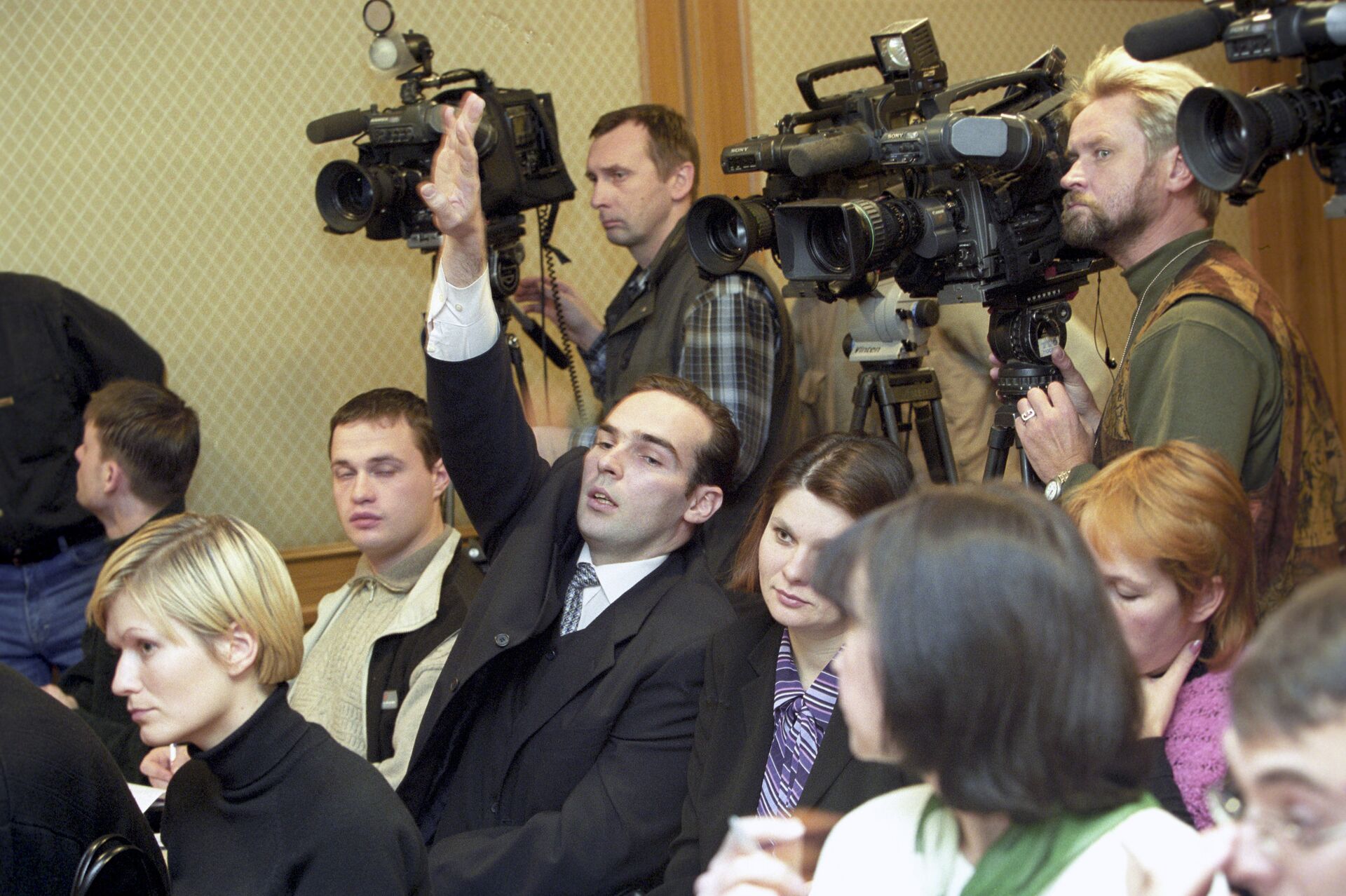 Журналисты на пресс-конференции - РИА Новости, 1920, 10.01.2022