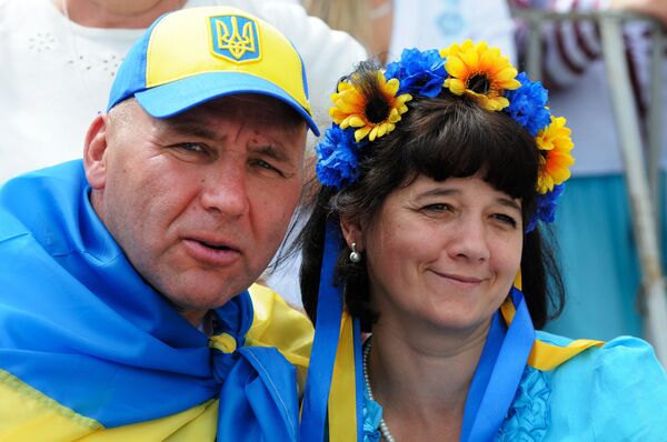 Парад вышиванок-2014 в Киеве