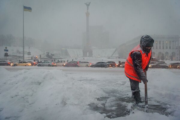 Снегопад в Киеве Снегопад в Киеве