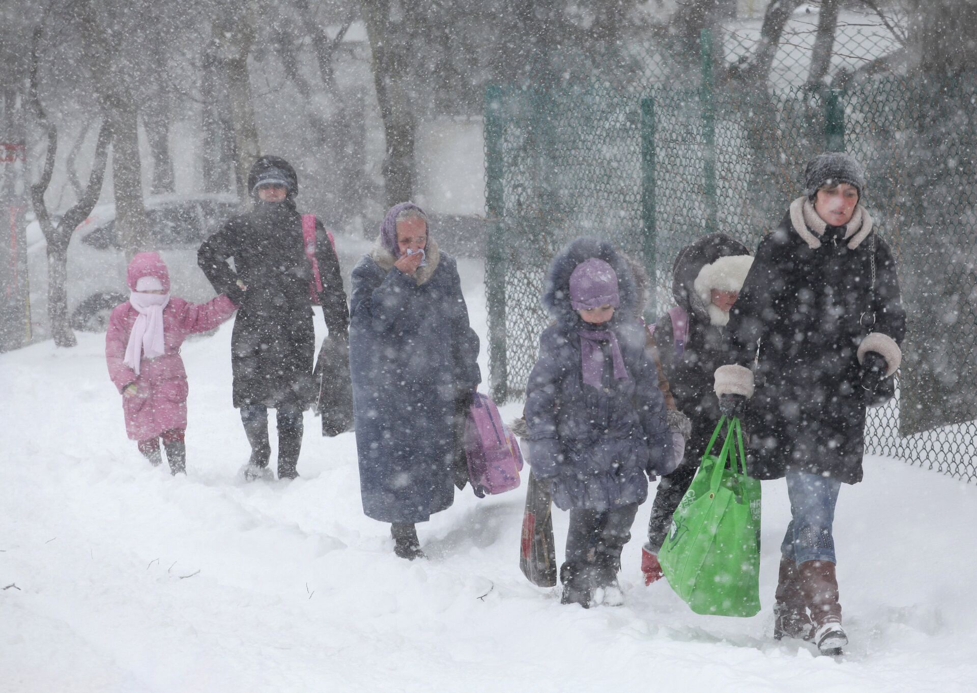 Сильный снегопад в Западной Украине - РИА Новости, 1920, 19.01.2021