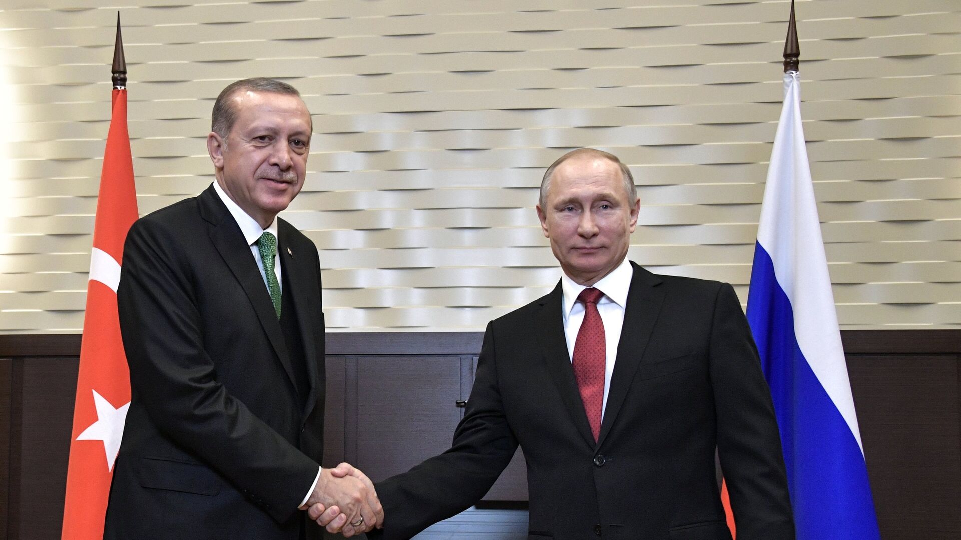 Встреча президента РФ В. Путина с президентом Турции Р. Эрдоганом - РИА Новости, 1920, 01.10.2020