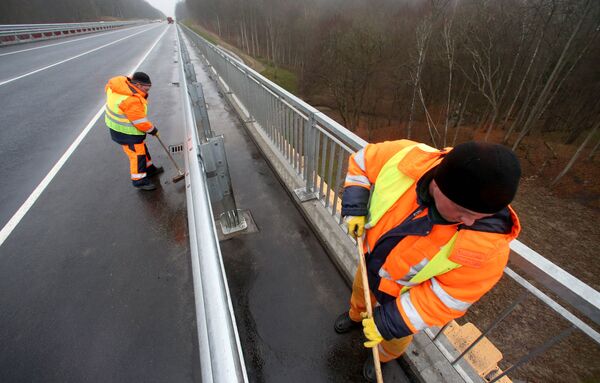 Открытие нового моста на трассе Калининград — Мамоново — граница Республики Польша
