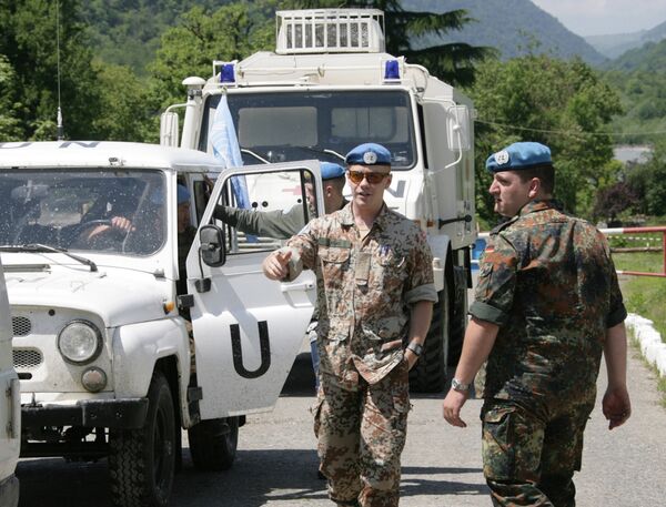 Военные наблюдатели ООН и российские миротворцы в Абхазии