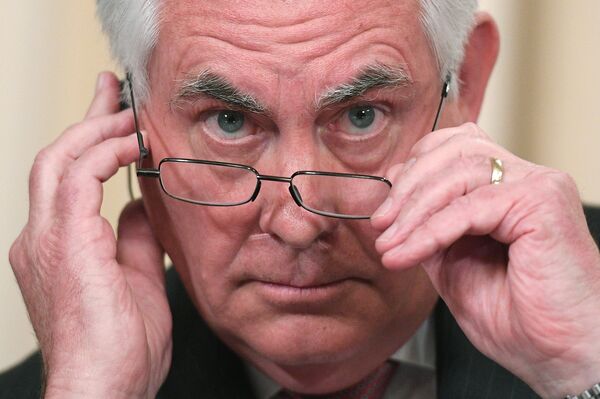 П/к министра иностранных дел РФ С. Лаврова и госсекретаря США Р. Тиллерсона