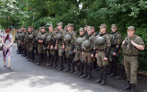 Сотрудники Национальной гвардии Украины