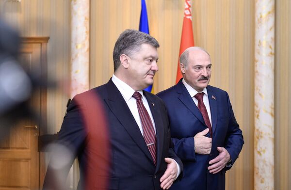 Рабочий визит президента Украины П. Порошенко в Белоруссию