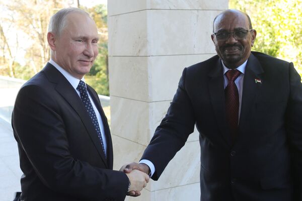 Президент РФ В. Путин встретился с президентом Судана О. Баширом