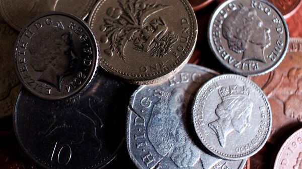 Монеты Великобритании достоинством в 1 фунт