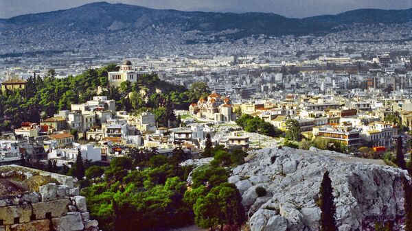 Вид на город Афины