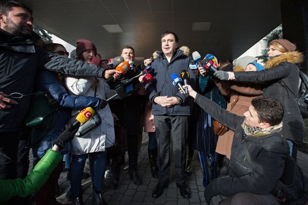 М. Саакашвили приехал на допрос в СБУ