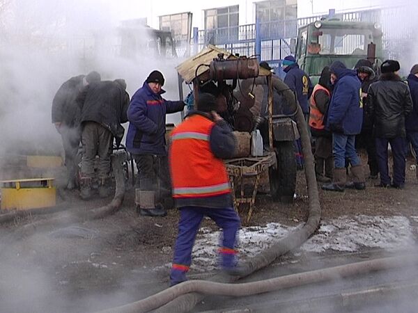 авария теплотрассы в Харькове