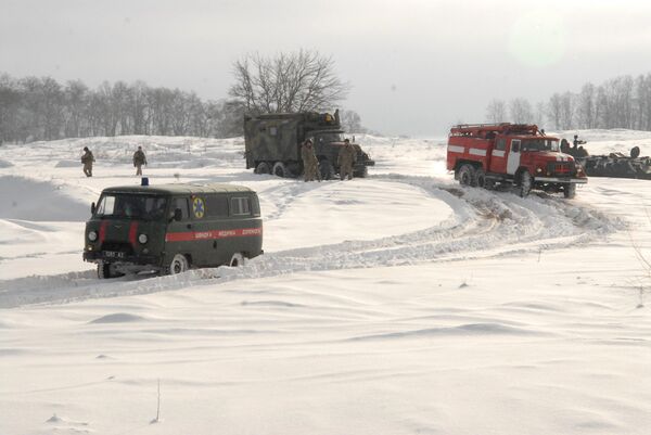 ВСУ пожарная машина скорая помощь снег